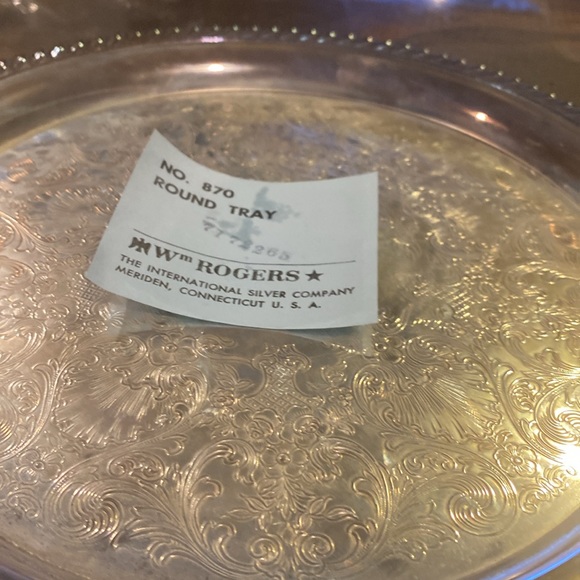 Vintage Wm. Roger’s Silver Serving Plate - Picture 2 of 5